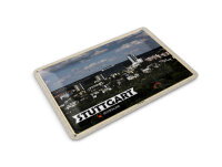 Blechpostkarte Städte Stuttgart Möhringen Stadt Natur 14x10cm Deko Schild
