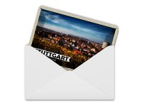 Blechpostkarte Städte Stuttgart Ost Altstadt Natur 14x10 cm Deko Schild