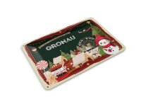Blechpostkarte Weihnachten Grüße aus GRONAU Deko Schild 14x10 cm