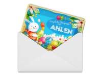 Blechpostkarte Ostern Ostergrüße 14x10cm AHLEN...