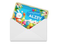 Blechpostkarte Ostern Ostergrüße 14x10cm ALZEY...