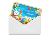 Blechpostkarte Ostern Ostergrüße 14x10cm GEISLINGEN AN DER STEIGE