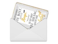 Blechpostkarte Spruch 10x14 cm Raupe Ende der Welt Schmetterling erst der Anfang
