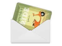 Blechpostkarte Spruch 10x14 cm Enjoy your life and ride your Mofa Deko Schild