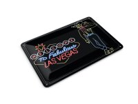 Blechpostkarte Reklame 10x14 cm Welcome to Fabulous Las...