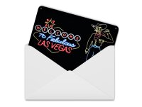 Blechpostkarte Reklame 10x14 cm Welcome to Fabulous Las...