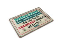 Blechpostkarte 10x14 cm Behandle andere so, wie du...