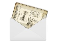 Blechpostkarte Patent 10x14 cm Entwurf für eine Zwangsjacke Deko Schild