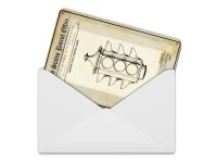 Blechpostkarte Patent 10x14 cm Entwurf für eine Ampel Deko Schild