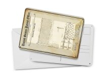 Blechpostkarte Patent 10x14 cm Entwurf für ein Tennisnetz Deko Schild
