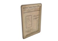 Blechpostkarte Patent 10x14 cm Entwurf für ein Smartphone Deko Schild