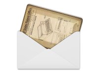 Blechpostkarte Patent 10x14 cm Entwurf für einen Personalcomputer Deko Schild