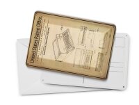Blechpostkarte Patent 10x14 cm Entwurf für einen Personalcomputer Deko Schild