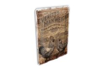Blechpostkarte Retro 10x14 cm Farm and Garden Tools Retro Anzeige Deko Schild