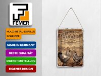 Blechpostkarte Retro 10x14 cm Farm and Garden Tools Retro Anzeige Deko Schild