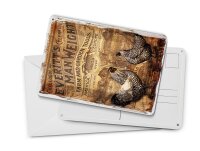 Blechpostkarte Retro 10x14 cm Farm and Garden Tools Retro Anzeige Deko Schild