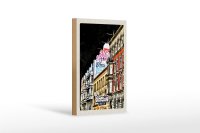 Holzschild Reise 12x18 cm Berlin Deutschland Graffiti Street Art
