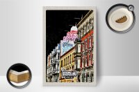 Holzschild Reise 12x18 cm Berlin Deutschland Graffiti Street Art