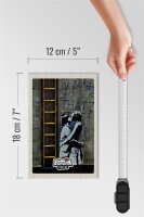 Holzschild Reise 12x18 cm Berlin Kunst Graffiti Street Art