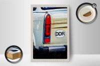 Holzschild 12x18cm DDR Symbol Trabbi Heckaufkleber