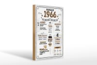 Holzschild 20x30 cm Geburtstagsschild Jahrgang 1966...