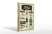 Holzschild 20x30 cm Geburtstagsschild Jahrgang 1966 beige...