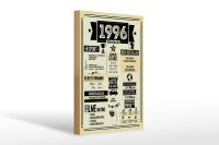 Holzschild 20x30 cm Geburtstagsschild Jahrgang 1996 beige...