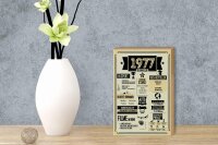 Holzschild 12x18 cm Geburtstagsschild Jahrgang 1977 beige Schild
