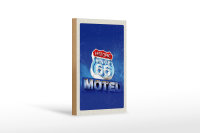 Holzschild Reise 12x18 cm Amerika USA Route 66 Historic...