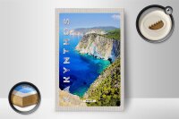 Holzschild Reise 12x18 cm Zakynthos Greece Griechenland Meer