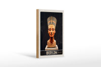 Holzschild Reise 12x18 cm Berlin Deutschland Museum Pharao