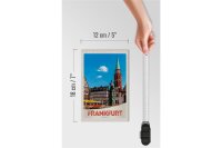Holzschild Reise 12x18 cm Frankfurt Deutschland Altstadt Urlaub