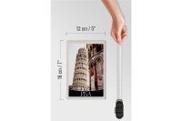 Holzschild Reise 12x18 cm Pisa Schiefer Turm Urlaub Architektur