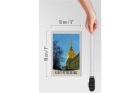 Holzschild Reise 12x18 cm Saint Petersburg Kirche Architektur