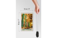 Holzschild Reise 12x18cm Saint Petersburg Kirche Jade Säulen Schild
