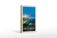 Holzschild Reise 12x18 cm Saint Kitts and Nevis Amerika...