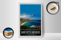 Holzschild Reise 12x18 cm Saint Kitts and Nevis Amerika Urlaub