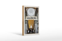 Holzschild Reise 12x18 cm Salzburg Österreich Kirche...