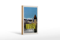 Holzschild Reise 12x18 cm Luzern Stadt Familienurlaub...