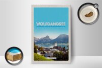 Holzschild Reise 12x18 cm Wolfgangsee See Natur Urlaubsziele