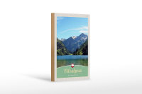 Holzschild Reise 12x18 cm Vilsalpsee Österreich...