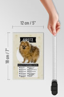 Holzschild Spruch 12x18 cm Spitz Eigentumsrechte Geschenk Dekoration