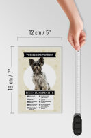 Holzschild Spruch 12x18 cm Yorkshire Terrier Eigentumsrechte