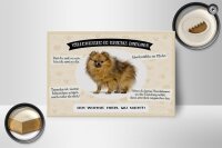 Holzschild Spruch 18x12 cm Tiere Spitz willkommen wohne hier