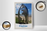 Holzschild Reise 12x18 cm Cairns Australien Strand Meer Natur