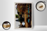 Holzschild Reise 12x18 cm Israel Stadt Pflanzen Urlaub Dekoration