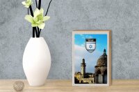 Holzschild Reise 12x18 cm Israel Stadt Architektur Urlaub