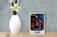 Holzschild Reise 12x18 cm Kyoto Japan Asien Stadt Urlaub