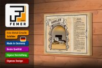 Holzschild Berufe 18x12 cm Makler Experte für Immobilie Dekoration