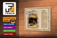 Holzschild Berufe 18x12 cm Maklerin Expertin Immobilien Dekoration